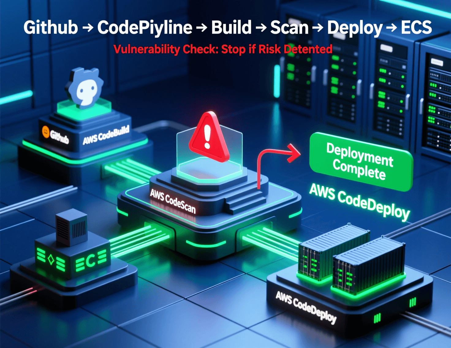 AWS CodePipeline → ECS CI/CD with Vulnerability Gating