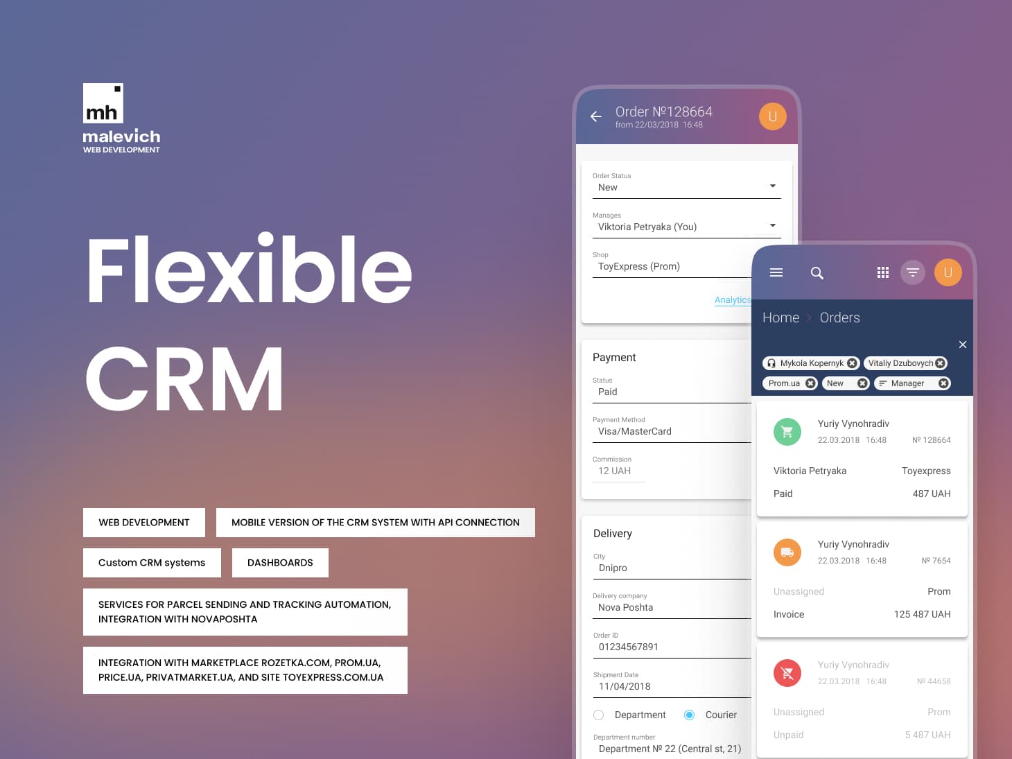 Custom E-commerce CRM (Next.js · NestJS · React Native)