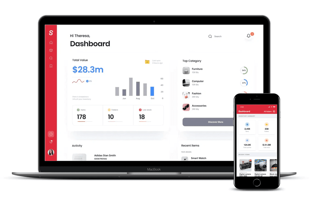 Sortly — Inventory SaaS (Rails + React + iOS)